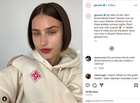Social media content curation example